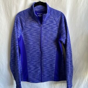 Tek Gear purple heather athletic jacket, size L